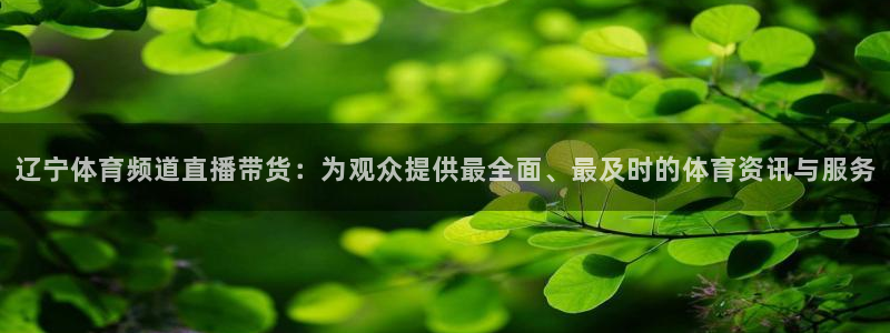 辽宁体育频道直播带货：为观众提供最全面、最及时的体育资讯与服务