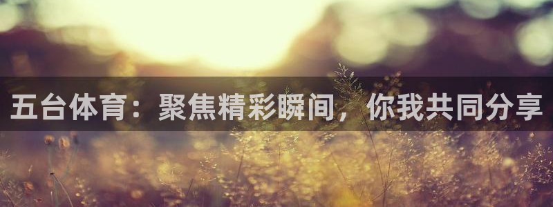五台体育：聚焦精彩瞬间，你我共同分享